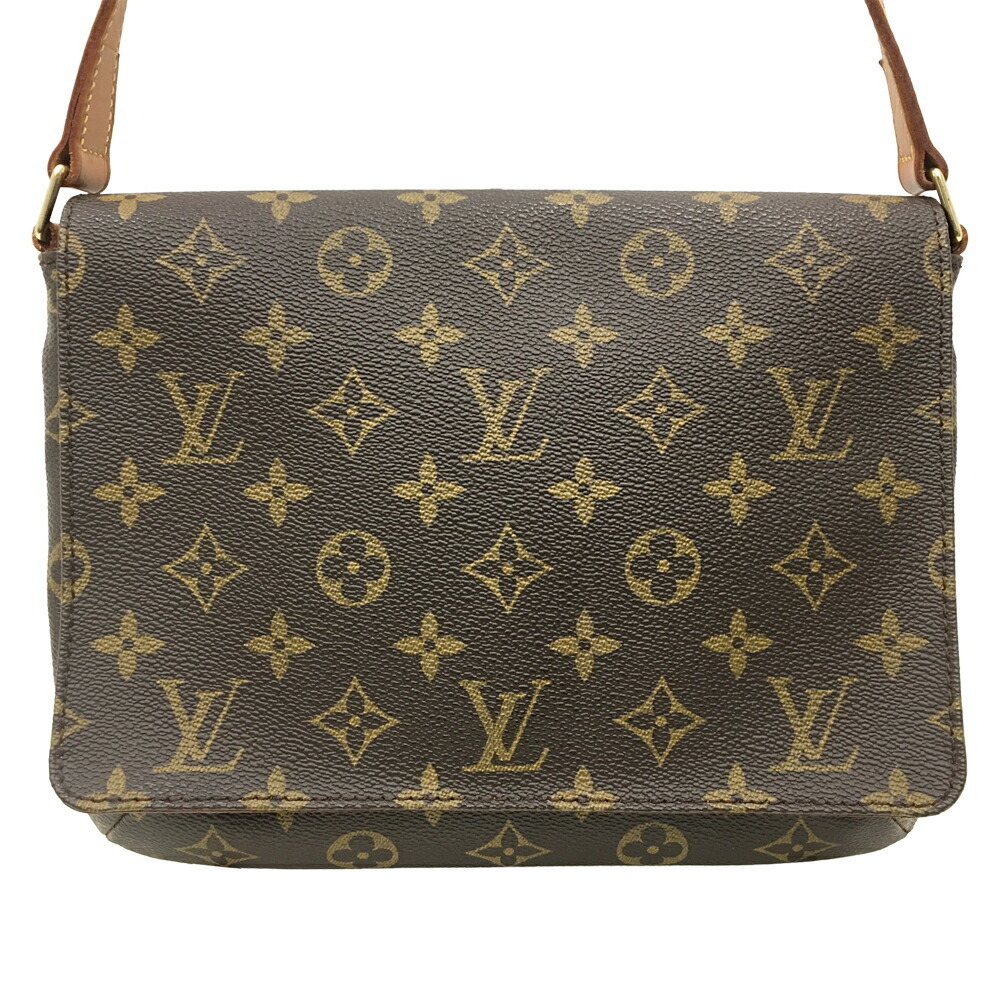 Louis Vuitton Musette Tango Shoulder Bag Monogram Brown Leather Flap Business - Picture 2 of 10